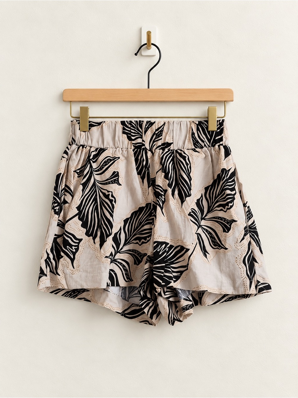 Panama Jack Tropical Leaf Print Linen Blend Shorts Size XS
